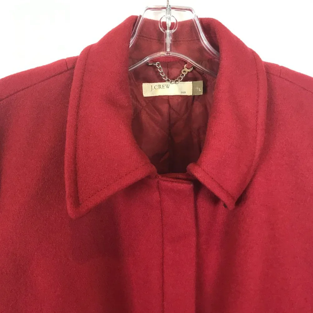USED Size Large J. Crew Wool Blend Full Zip Coat